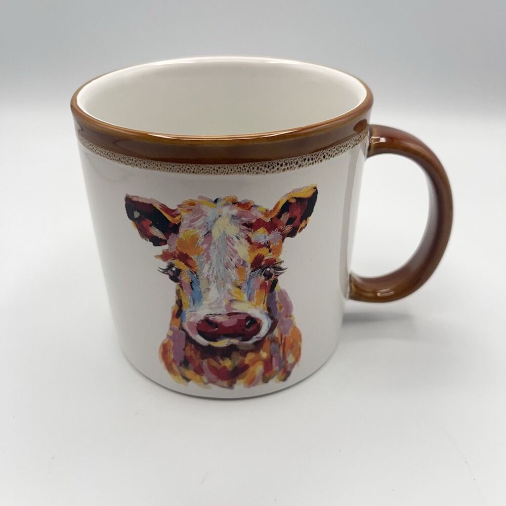 MULTI COLORED COW MUG - Mainstays